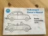 Te koop: instructieboekje VW kever cabriolet 1976